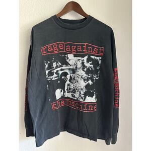 Rage Against The Machine "Burning Monk" Long Sleeve Reprint Single Stitch